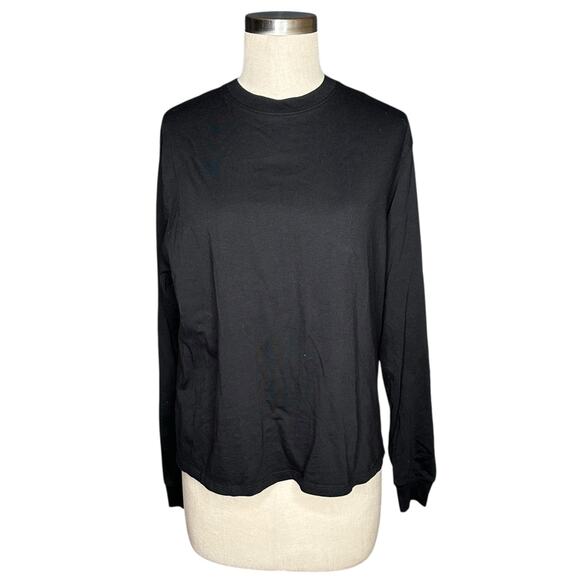 OUTDOOR VOICES Black Basic Lightweight Long Sleeve Top Women's Size Small - Picture 1 of 4